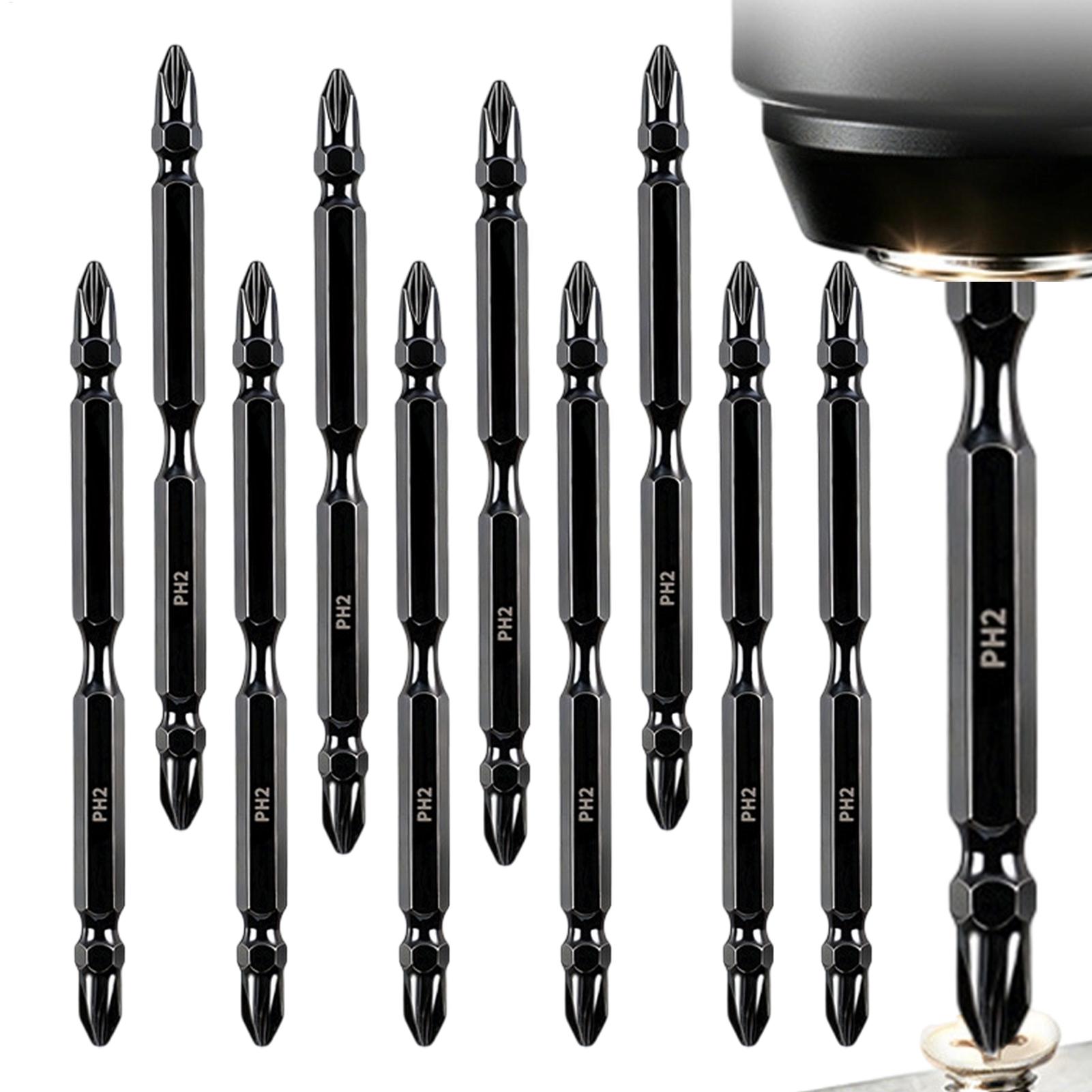End Mill Set - مجموعة رؤوس مفكات براغي مزدوجة الأطراف،