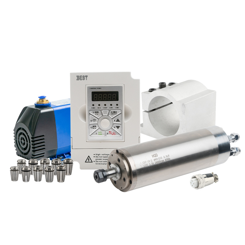 Water Cooled Spindle - مجموعة كاملة من المعدات تتضمن محور