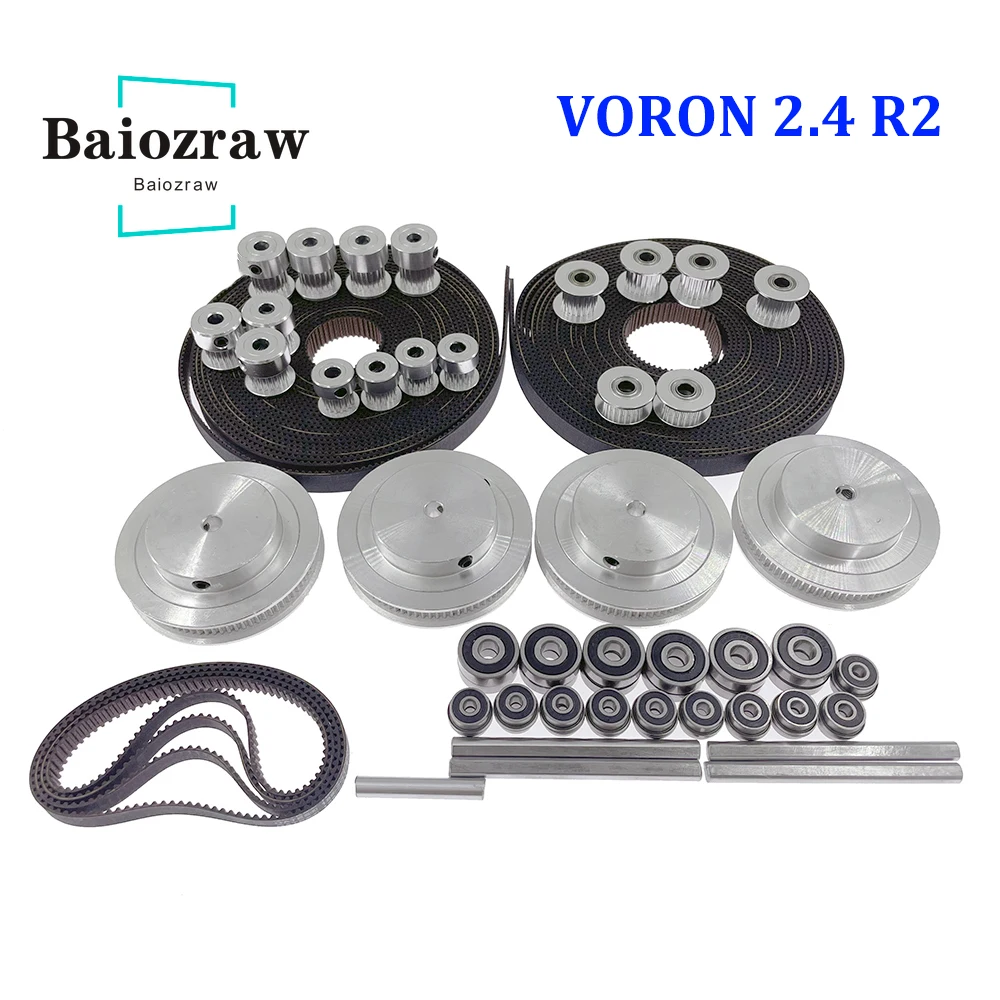 Gt2 Pulley - مجموعة قطع غيار حركة Baiozraw-Corexy ،