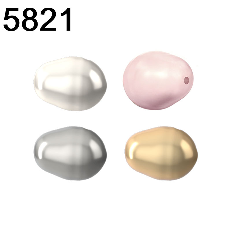 Coupling 8Mm - 5821 لؤلؤة كريستالية على شكل كمثرى