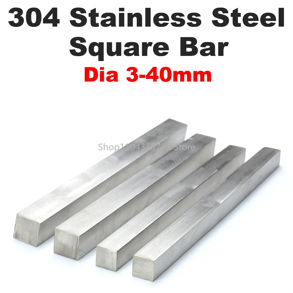 Linear Rod 8Mm - 304 الفولاذ المقاوم للصدأ مربع قضيب