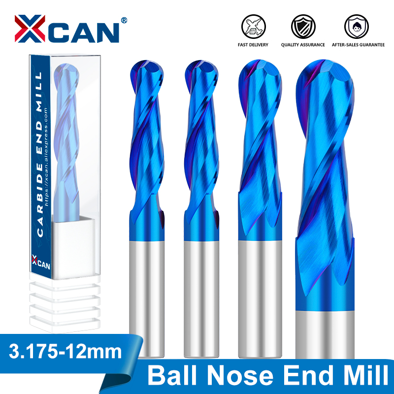 End Mill Set - XCAN الكرة الأنف نهاية مطحنة 3.175
