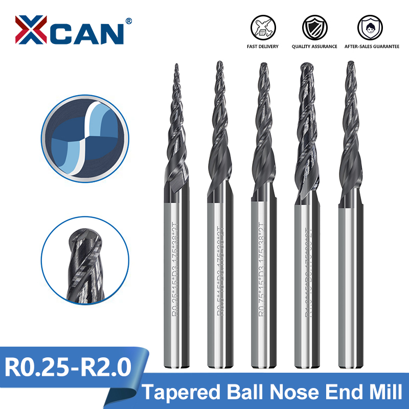 قاطع طحن الخشب XCAN ، الأنف ال - مراجعة End Mill Set وسعره