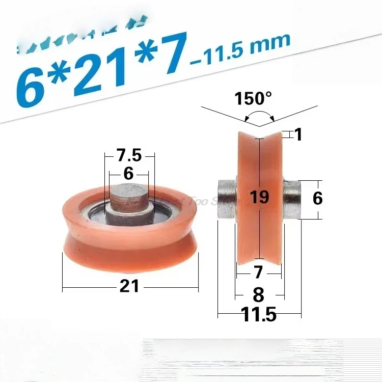 5 قطع بكرة بلاستيكية من POM (ب - مراجعة V Slot Wheel وسعره