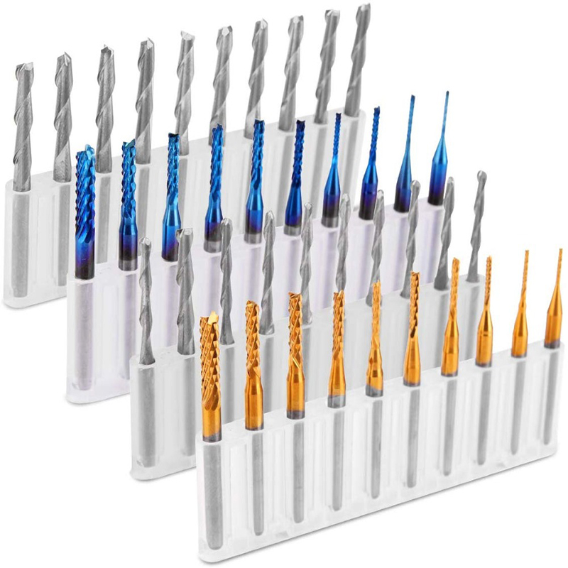 Twotrees نهاية مطحنة لقم نحت م - مراجعة End Mill Set وسعره