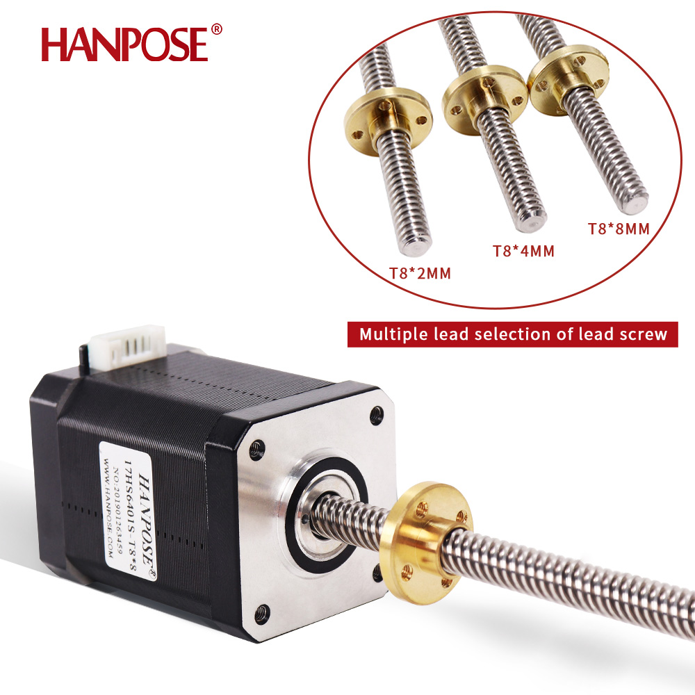 Nema17 محرك متدرج 1.8A 52N.CM  - مراجعة Lead Screw 8Mm وسعره
