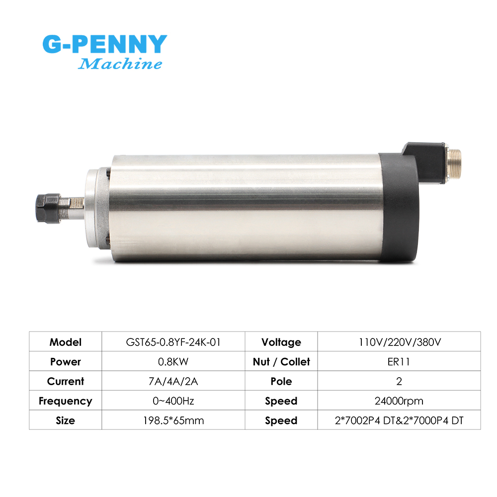 محرك مغزل G-Penny بتبريد هوائي - مراجعة Water Cooled Spindle وسعره