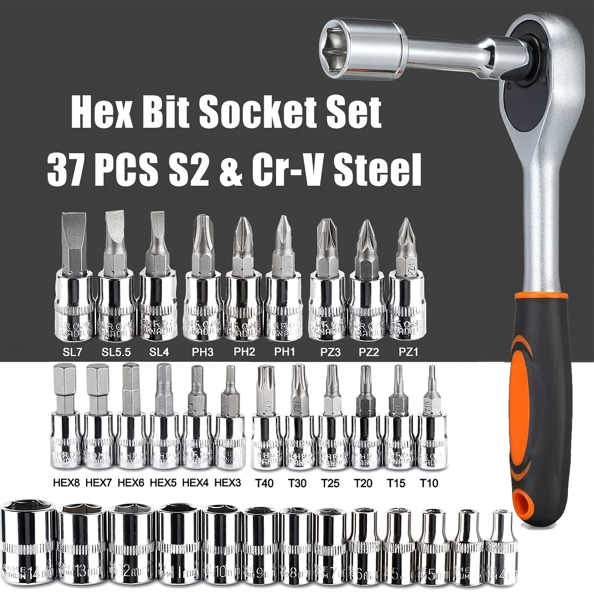 46 قطعة محرك مجموعة مقابس 1/4  - مراجعة Cnc Bits وسعره