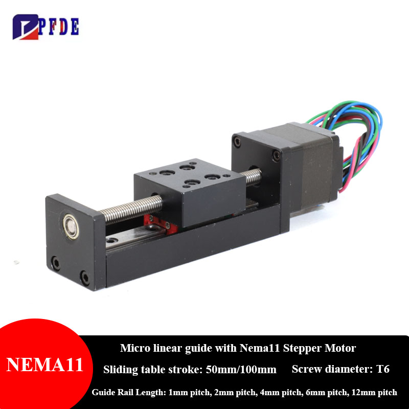 NEMA11 محرك متدرج دليل السكك ا - مراجعة Linear Rod 8Mm وسعره