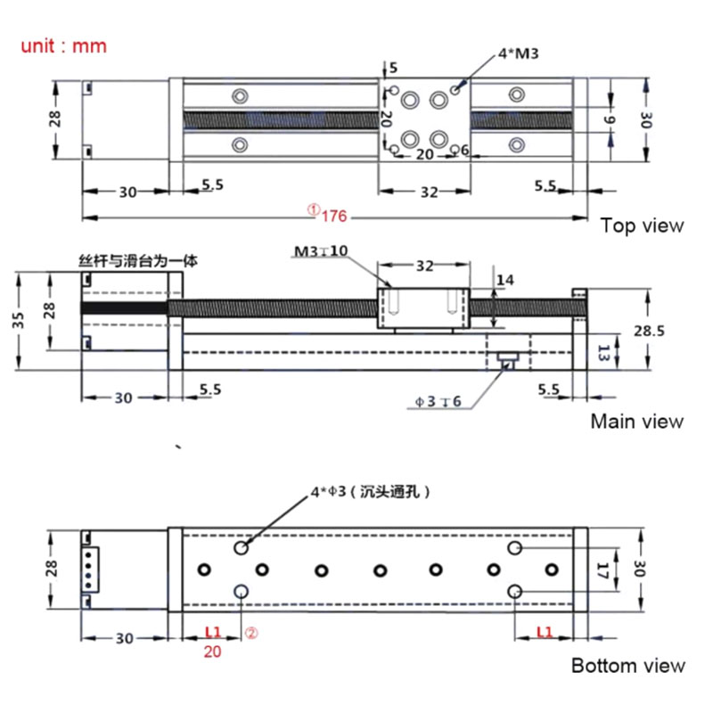 NEMA11 محرك متدرج دليل السكك ا - مراجعة Linear Rod 8Mm وسعره